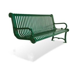 6' Charleston ADD ON Bench With Back