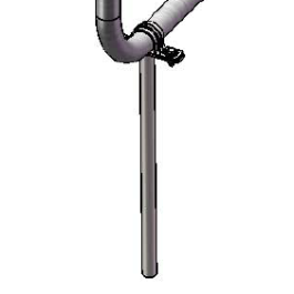 Stinger In-Ground Mount kit (pair) for 1-5/8'' OD tube galv