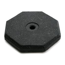 30lb Portable Recycled Rubber Octagonal Sign Base with Optional Wheels