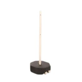 60lb Portable Sign Stand - Recycled Rubber Octagonal Base with PVC Post
