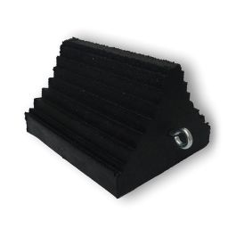 Recycled Rubber Ribbed Triangular Wheel Chock
