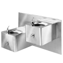 ADA Stainless Steel Two Level Drinking Fountain