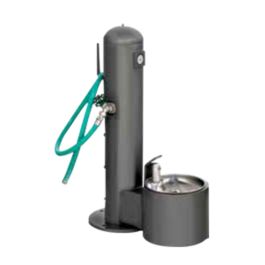 Doggy Drinking Fountain with Hose Bibb and Hose