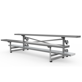 2 Row Tip And Roll Bleachers - Baseline Series