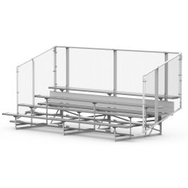 4 Row Aluminum Bleachers - Baseline Series