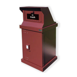 BearSaver HA Series Single Bear Proof Receptacle with Chute Top - 40 Gallon 