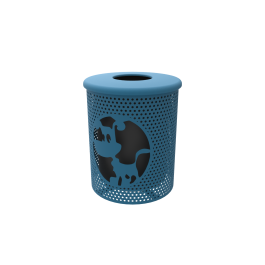 Dog Themed Trash Receptacle