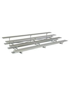 4 Row Low-Rise Aluminum Bleachers - Sideline Series