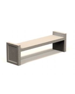 6ft Flat Concrete Bench