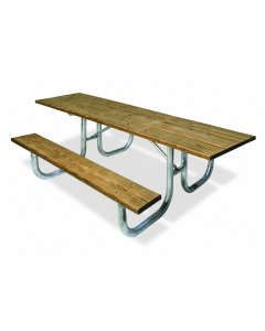8-Ft. Heavy-Duty Double Sided ADA Wooden Picnic Table