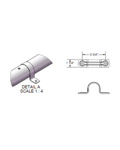 398 Series - 1-5/8" Surface Mount Strap Anchor Kit (Set of 2)