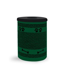 Paw & Bone Trash Receptacle