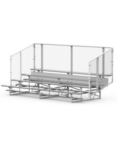 4 Row Aluminum Bleachers - Baseline Series