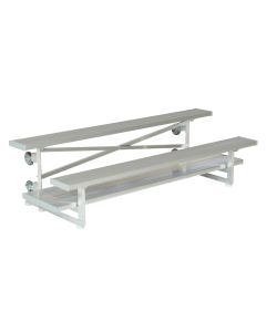 2 Row Tip and Roll Aluminum Bleacher - Vantage Series