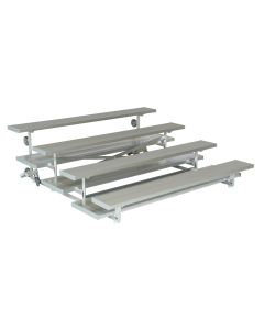 4 Row Tip and Roll Low-Rise Aluminum Bleacher - Vantage Series