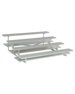 4 Row Low-Rise Aluminum Bleacher - Shortstop Series