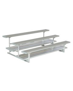 3 Row Aluminum Bleacher with Galvanized Steel Frame - Vantage Series
