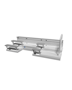 3 Row ADA Aluminum Bleacher with Galvanized Steel Frame