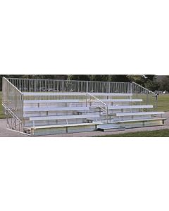 8 Row Aluminum Bleacher with Vertical Picket Fence - Superior Series