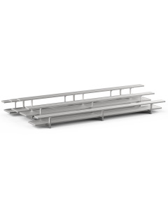 3 Row Back-To-Back Aluminum Bleacher - Vantage Series