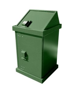 BearSaver HA Series Single Bear Proof Receptacle with Angle Top - 40 Gallon
