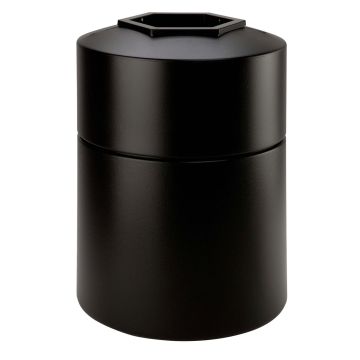 45-Gal Round Plastic Waste Container - 30H x 22D