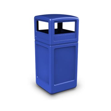 Square Waste Container - Dome Lid - 42 Gallon