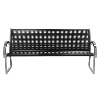 Skyline Black Steel Bench