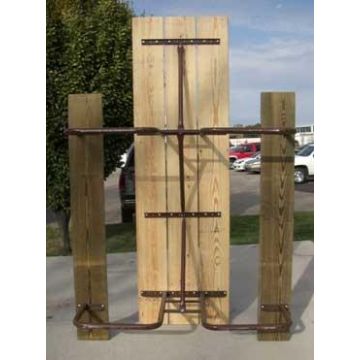 8-Ft. Wood ADA Picnic Table with 11-Gauge Painted Metal Frame