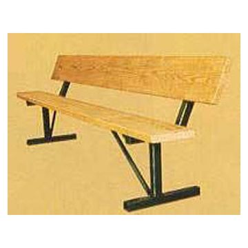 14-Gauge Painted Portable Frame for Park Bench.