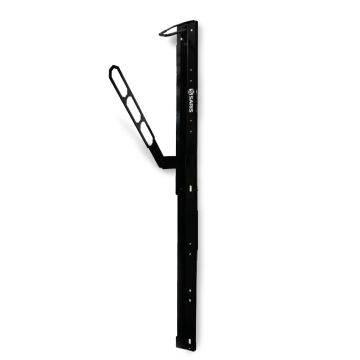 Wall-Mounted Bike Track with Lock Bar