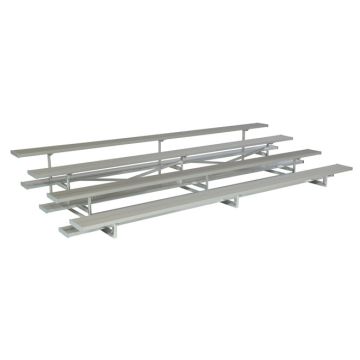 4 Row Low-Rise Aluminum Bleachers - Sideline Series