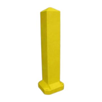 3-Ft. Recycled Plastic Yellow Traffic Bollard