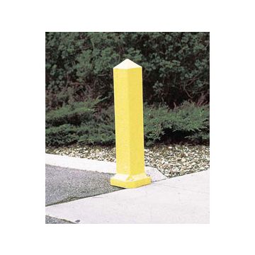 3-Ft. Recycled Plastic Yellow Traffic Bollard