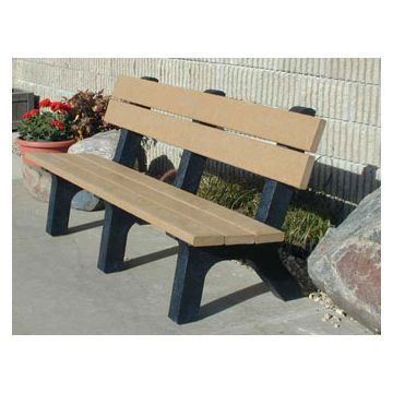 6-Ft. Rock Island Recycled Plastic Bench