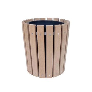 32-Gallon Recycled Plastic Trash Receptacle