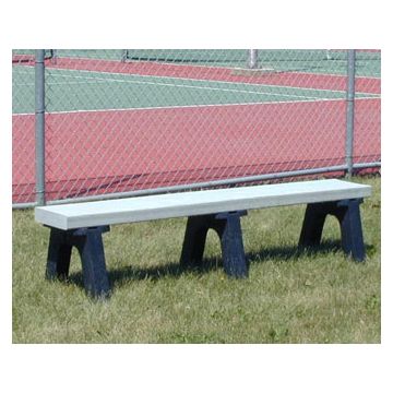 6-Ft. Recycled Plastic Trail Bench with Black Legs