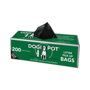 DOGIPOT Smart Litter Pick Up Bags for Pet Waste Station 10 Rolls (200 bags per roll)