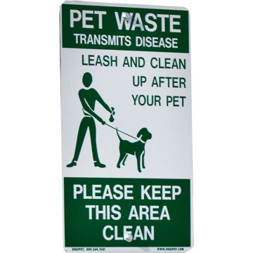 DOGIPOT Aluminum On-Leash Pet Sign (SIGN ONLY)