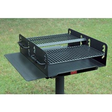 1008 Sq. Large Group Park Grill with Utility Shelf