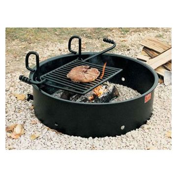 32OD Plate Steel Campfire Cooksite-270