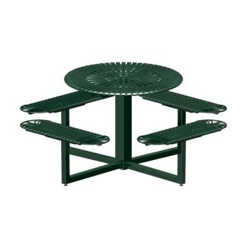 66 Round Metal Picnic Table