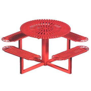 66 Round Metal Picnic Table
