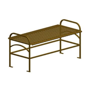 Decorative Steel Flat Garden Bench