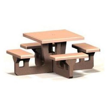 Square Concrete Picnic Table
