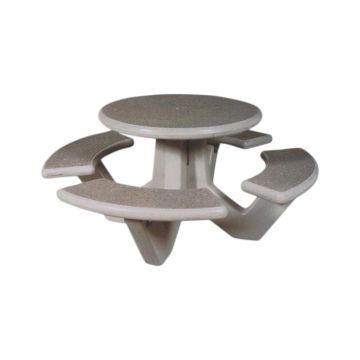 66 Dia. Round Concrete Picnic Table