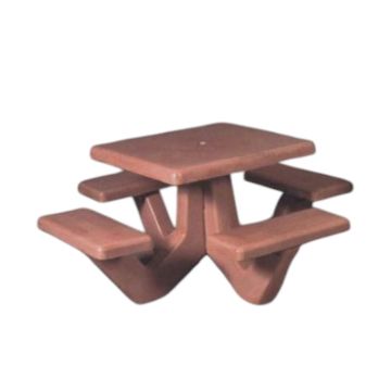 66 Square 'Mesa' Concrete Picnic Table