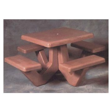 66 Square 'Mesa' Concrete Picnic Table