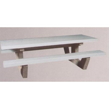 8'L Rectangular 'Mesa' Concrete Picnic Table