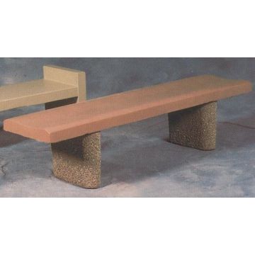 6ft Contoured Concrete Bench